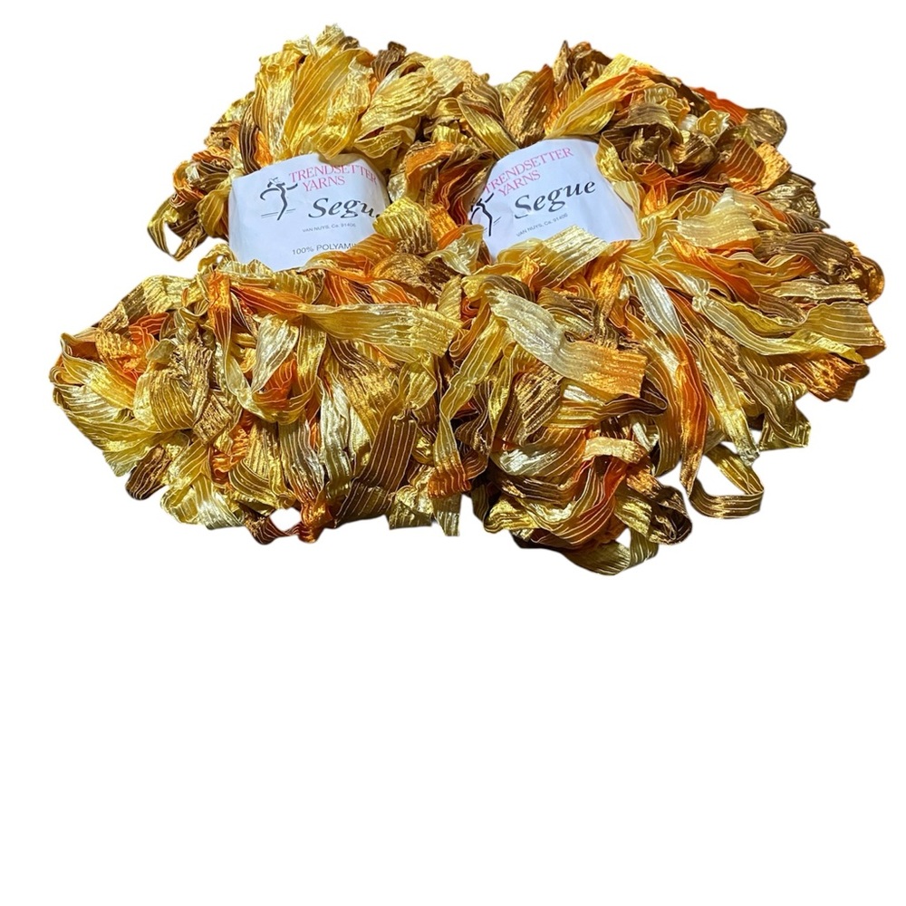 Trendsetter Segue Golden Ribbon Yarn -Multicolor -2 skeins